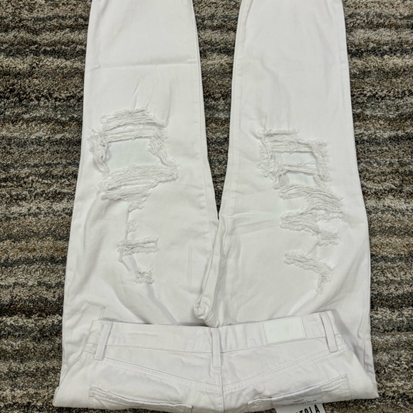 Pistola High Rise Relaxed Roller Jeans Sz 30 NWT | Pistola White Relaxed Fit - Picture 6 of 15